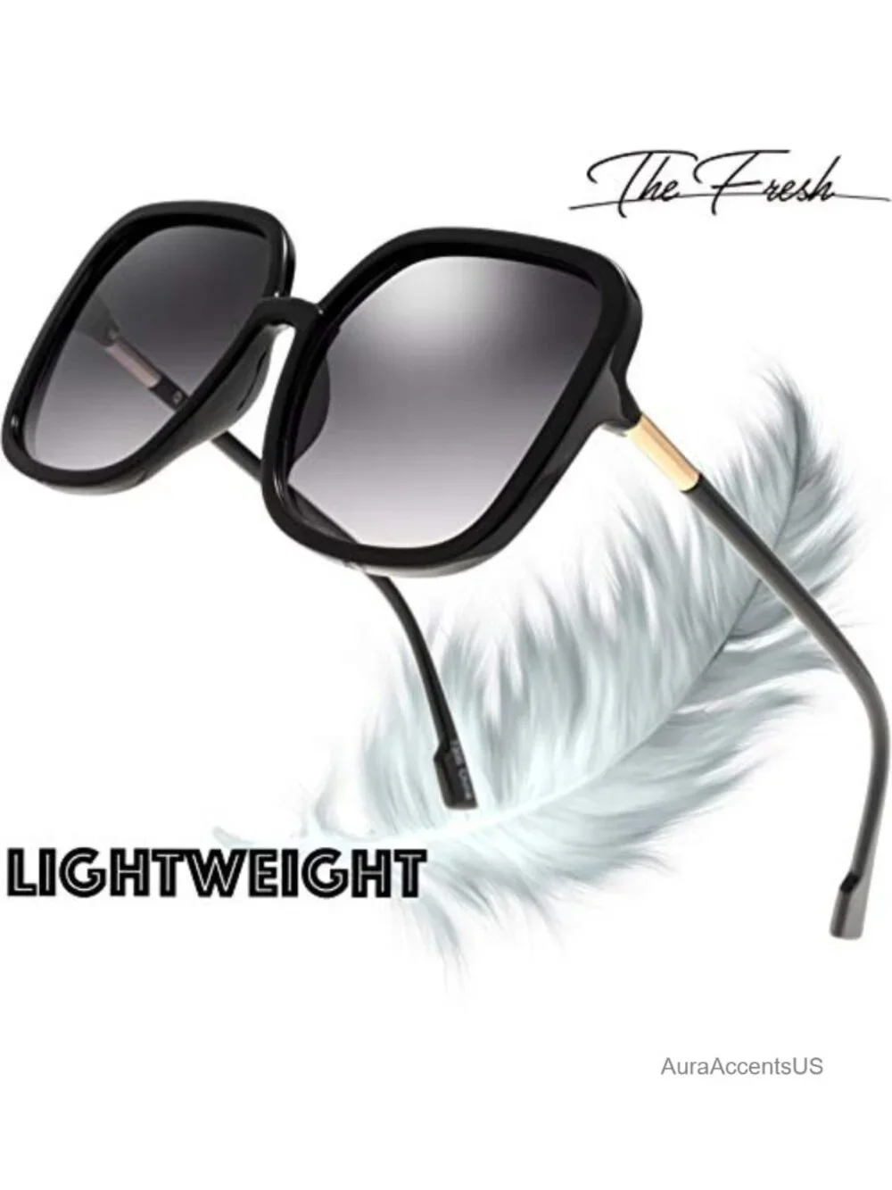 Oversized Square Cat Eye Hybrid Butterfly Fashion Sunglasses UV Protection